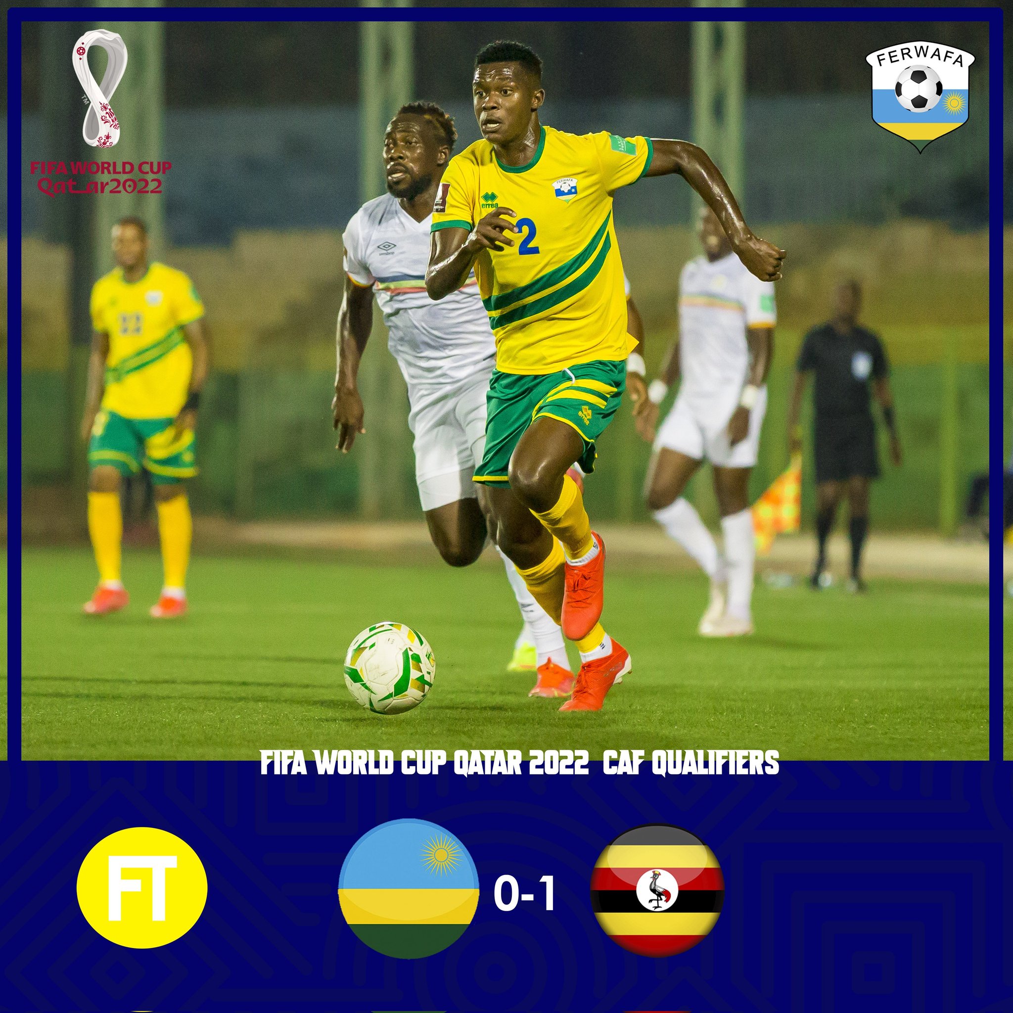 Uganda Cranes yatsinze u Rwanda amahirwe yo kwerekeza muri Quatar akomeza kugabanuka