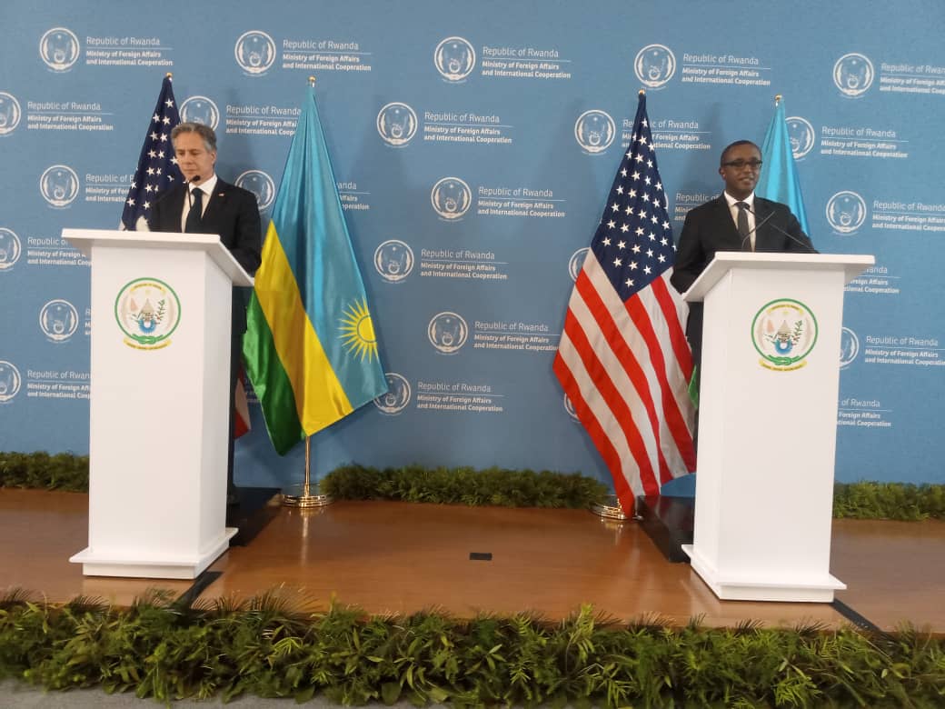 U Rwanda rwashyize umucyo ku ngingo ebyiri mu zazanye Blinken i Kigali