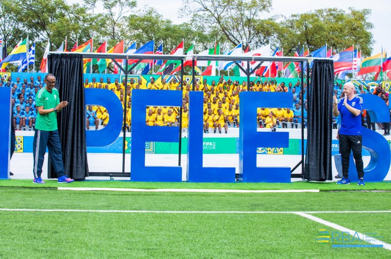 Perezida Kagame na Infantino bafunguye Kigali Pele Stadium