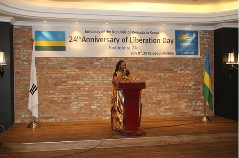 Korea y'Epfo: Amb. Isumbingabo yagize icyo avuga ku kwibohora nyako