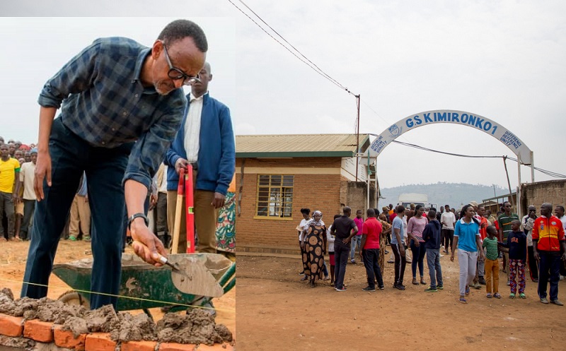 Perezida Paul Kagame yahaye G.S Kimironko ya mbere, inkunga ya miliyoni 5