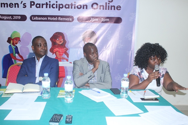 Gutinya igitekerezo gishobora gukurikira ibyo avuze ni kimwe mu nzitizi zituma abagore baba bake mu gukoresha imbugankoranyambaga