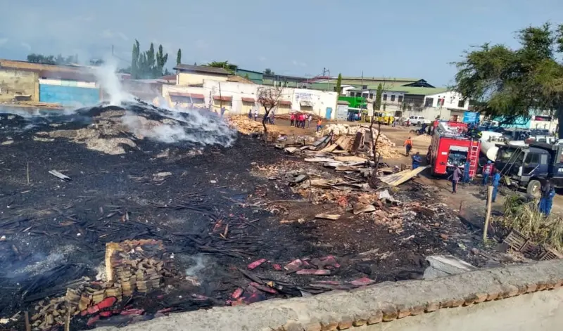 Isoko rikuru rya Bujumbura ryibasiwe n'inkongi ikomeye