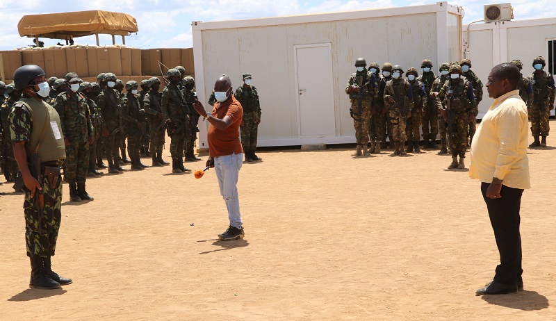 Perezida Filip Nyusi yasuye ingabo z'u Rwanda zifatanyije n'izindi kugarura umutekano muri Cabo Delgado