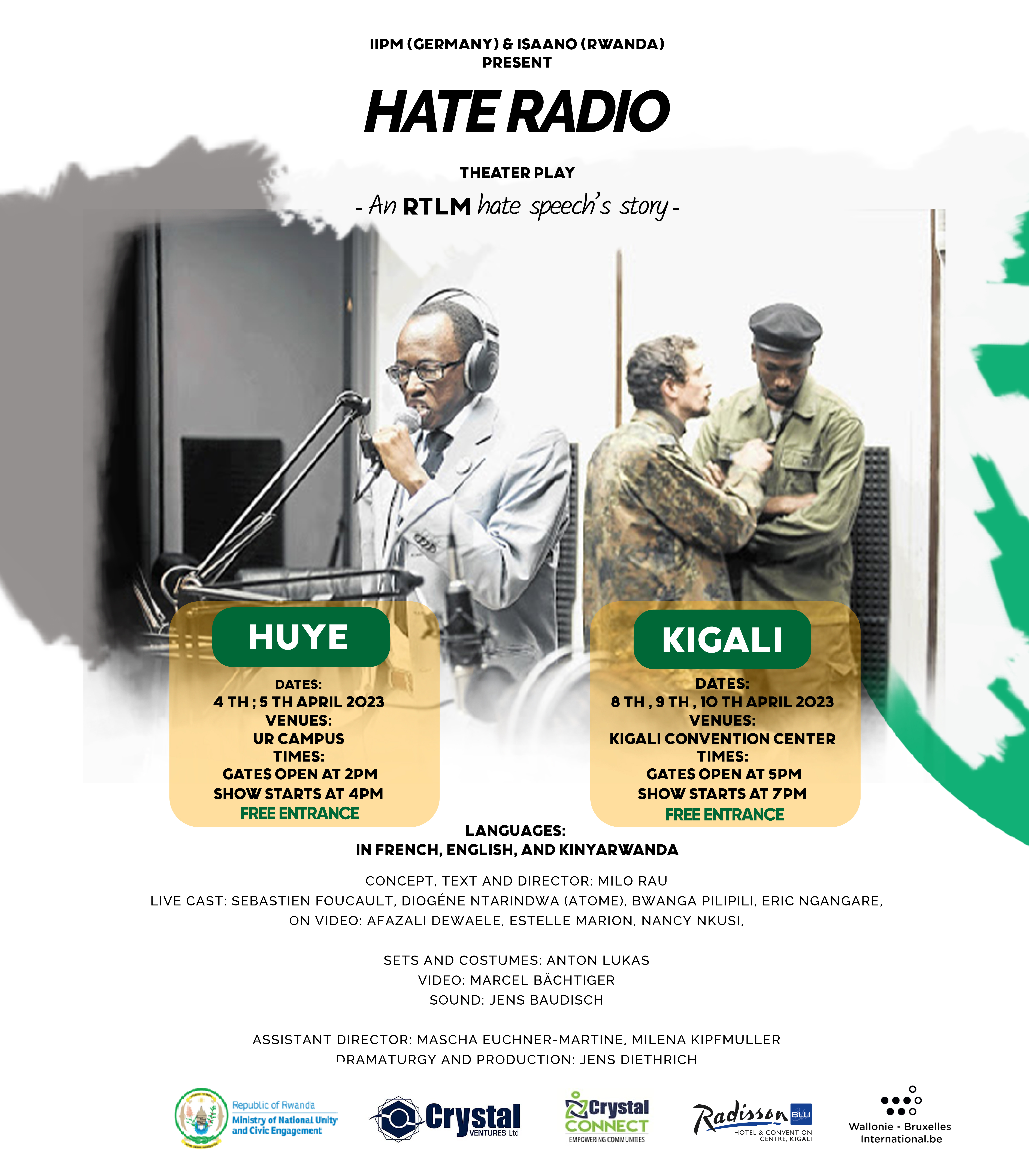 Don't Miss this special theater about Hate Radio in Rwanda