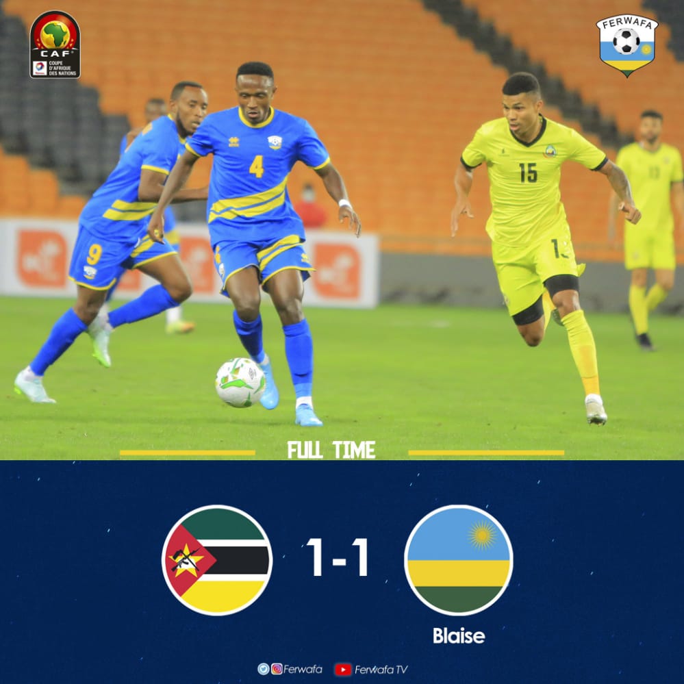 Ikipe y'Igihugu y'u Rwanda ikuye inota rimwe kuri Mozambique