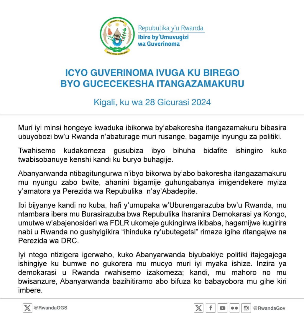 U Rwanda ku barushinja gucecekesha itangazamakuru