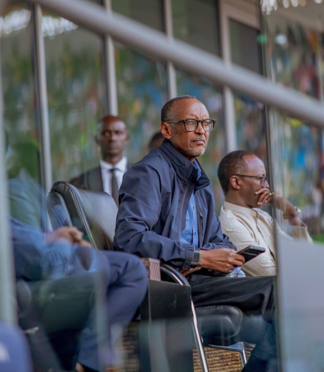 Perezida Kagame yitabiriye umukino w'Amavubi na Nigeria
