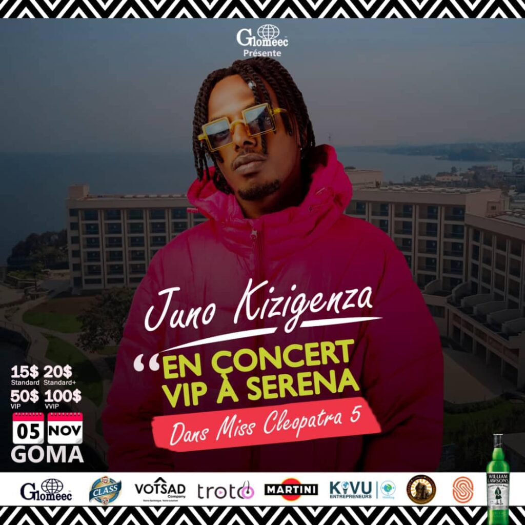 Juno Kizigenza agiye gutaramira i Goma