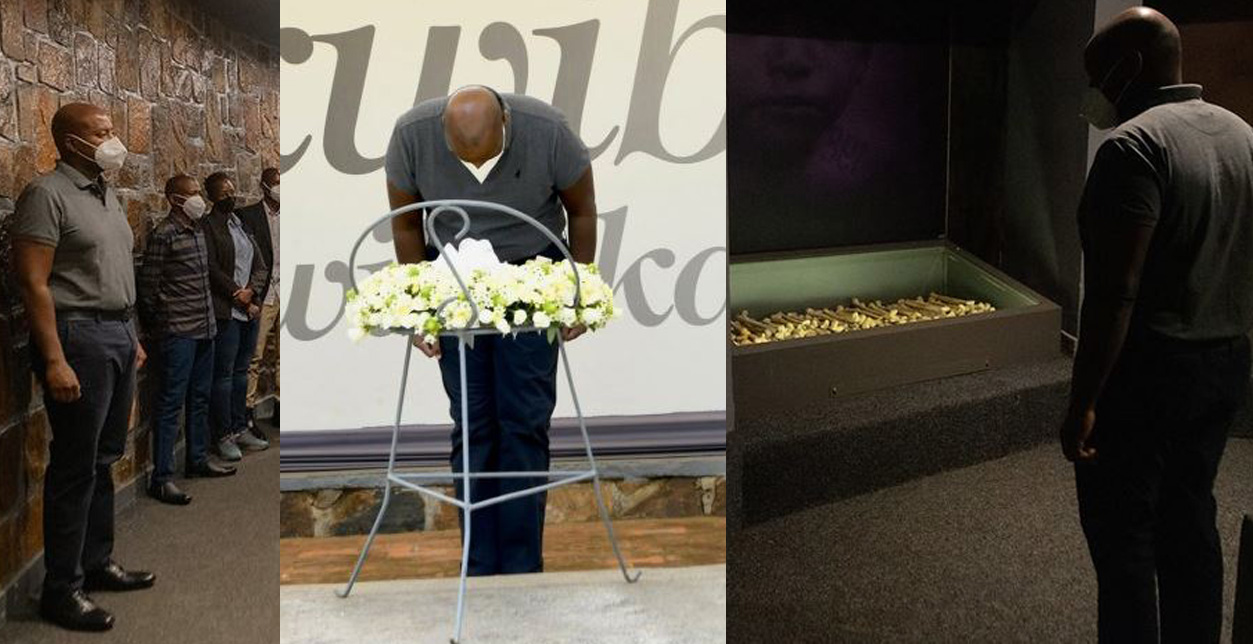 Lt Gen Muhoozi yasuye Urwibutso rwa Jenoside rwa Kigali 