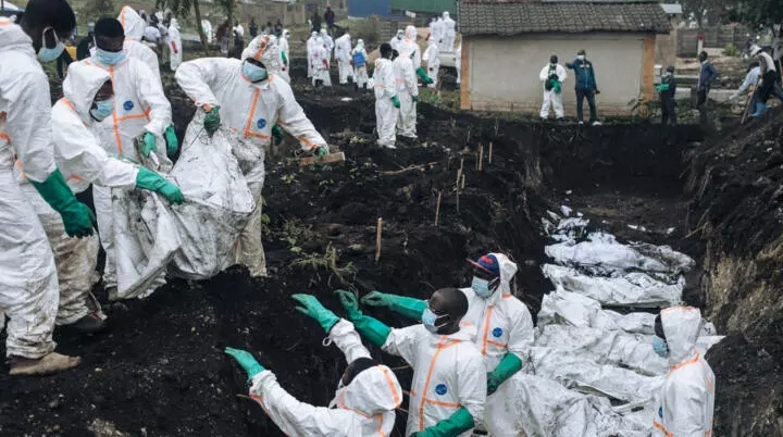 Harabarurwa abagera ku 3000 baguye mu mirwano yo gufata Goma