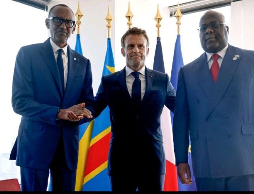 Perezida w'Ubufaransa yahamagaye Kagame na Tshisekedi